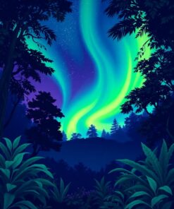 Aurora Glow Paint Numbers