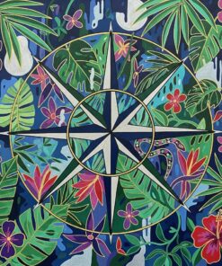 Midnight Jungle Compass Paint By Numbers
