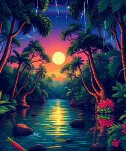 Rainforest Plunge Paint Numbers