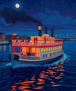 Riverboat Departure Paint Numbers