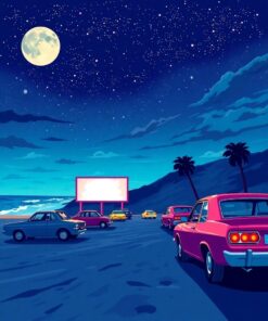 Surf Cinema Paint Numbers