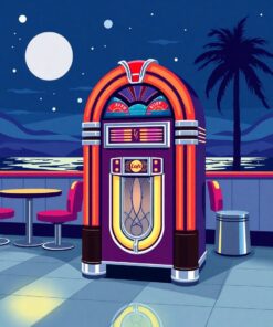 Diner Jukebox Paint Numbers