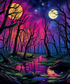 Midnight Swamp Pulp Tale Paint By Numbers