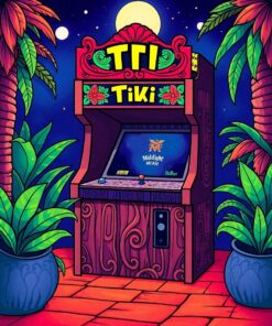 Tiki Arcade Paint Numbers