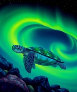 Turtle Glow Paint Numbers