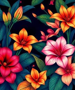 Blooming Flora Paint Numbers