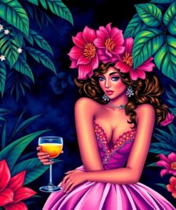 Midnight Tropical Cabaret Paint By Numbers