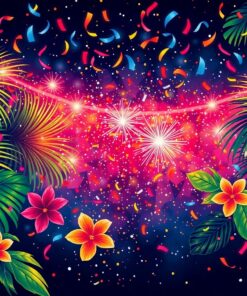 Confetti Shower Paint Numbers