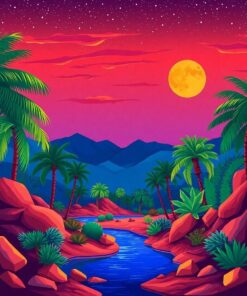 Desert Oasis Paint Numbers