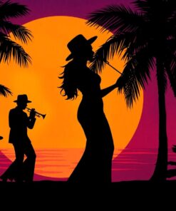 Jazz Silhouette Paint Numbers