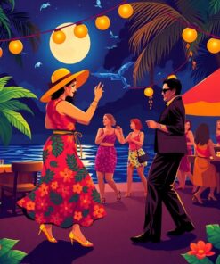 Tropical Jitterbug Paint Numbers