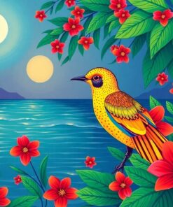 Midnight Tropical Jitterbug Paint By Numbers