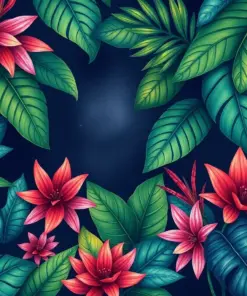 Midnight Tropical Journal Pages Paint By Numbers