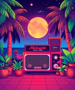 Radio Glow Paint Numbers