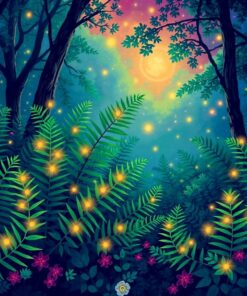 Fern Glow Paint Numbers