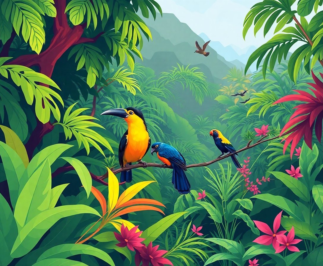 Lush Jungle Paint Numbers Lush Jungle Paint Numbers