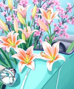 Spring Lilies Paint Numbers