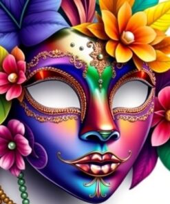 Carnivale Mask Paint Numbers