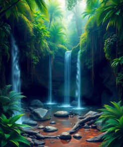 Tropical Caverns Paint Numbers