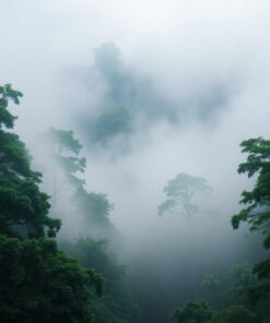 Shrouding Treetops Paint Numbers