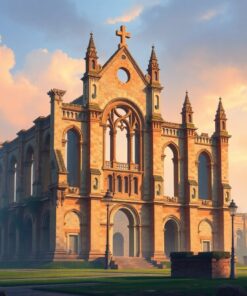 Cathedral Ruins Paint Numbers