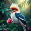 Misty Tropical Kookaburra Perch Paint By Numbers