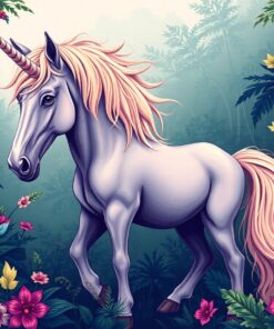 Jungle Equine Paint Numbers