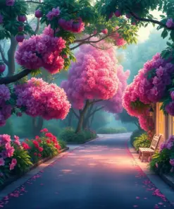 Misty Vintage Oleander Lane Paint By Numbers