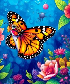 Monarch Of Tropical Depths Paint By Numbers