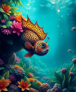 Monarch Of Tropical Depths Paint By Numbers