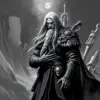 Monochrome Drizzt Dourden Art Paint By Numbers