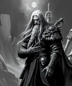 Monochrome Drizzt Dourden Art Paint By Numbers