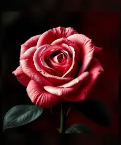 Monochrome Rose paint by numbers