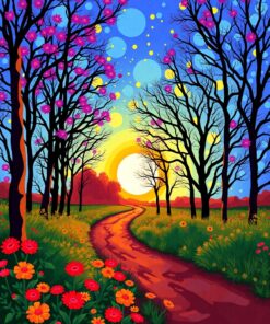 Lush Palms Paint Numbers