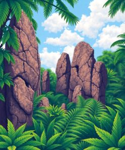 Tropical Ferns Paint Numbers