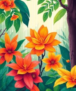 Flora Sketchbook Paint Numbers