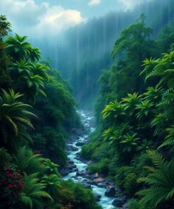 Lush Ravine Paint Numbers