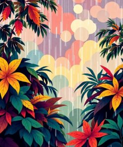 Retro Foliage Paint Numbers