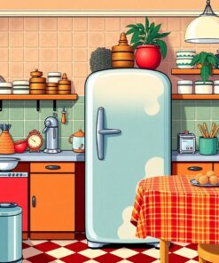 Retro Fridge Paint Numbers