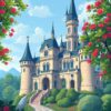 Romantic Castle Paint Numbers