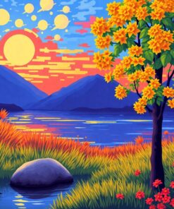 Vintage Stairs Paint Numbers