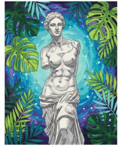 Monstera Framed Marble Venus Paint By Numbers