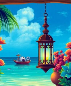 Antique Lantern Paint Numbers