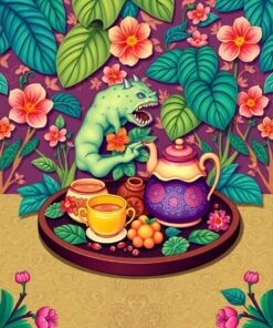 Tea Tray Paint Numbers