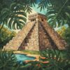 Monstera Shaded Yucatan Landmark Paint By Numbers