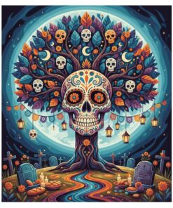 Moonlit Calavera Canopy Paint By Numbers