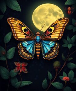 Moth Specimens Paint Numbers