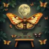 Moonlit Jungle Moth Specimens Paint By Numbers