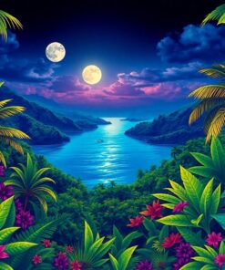 Tropical Caldera Paint Numbers