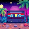 Moonlit Tropical Cassette Paint By Numbers